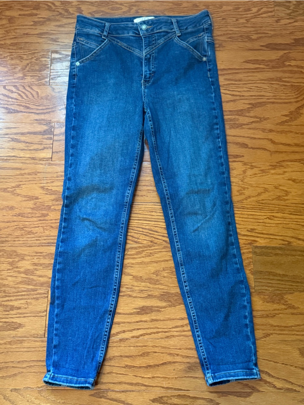 We The Free By Free People Medium Wash 80"s Style Jeans Women’s Sz 30 EUC
